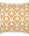 Cushion Cover-Coastal Fringe-Corfu Mustard-60cm x 60cm