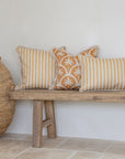 Cushion Cover-Coastal Fringe-Corfu Rust-45cm x 45cm