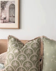 Cushion Cover-Coastal Fringe-Corfu Sage-60cm x 60cm