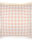 Cushion Cover-Coastal Fringe-Ginglam Peach-45cm x 45cm