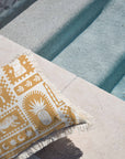 Cushion Cover-Coastal Fringe-Naxos Mustard-60cm x 60cm