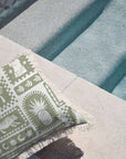 Cushion Cover-Coastal Fringe-Naxos Sage-60cm x 60cm