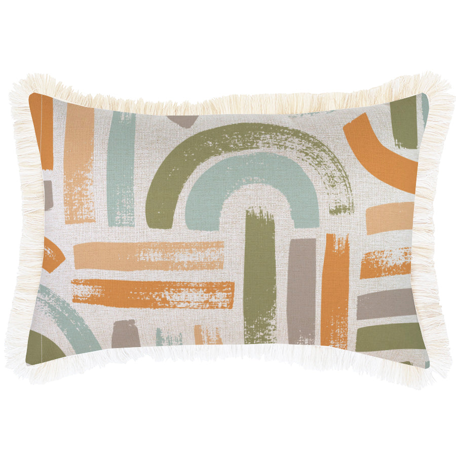 Cushion Cover-Coastal Fringe-Painterly-35cm x 50cm