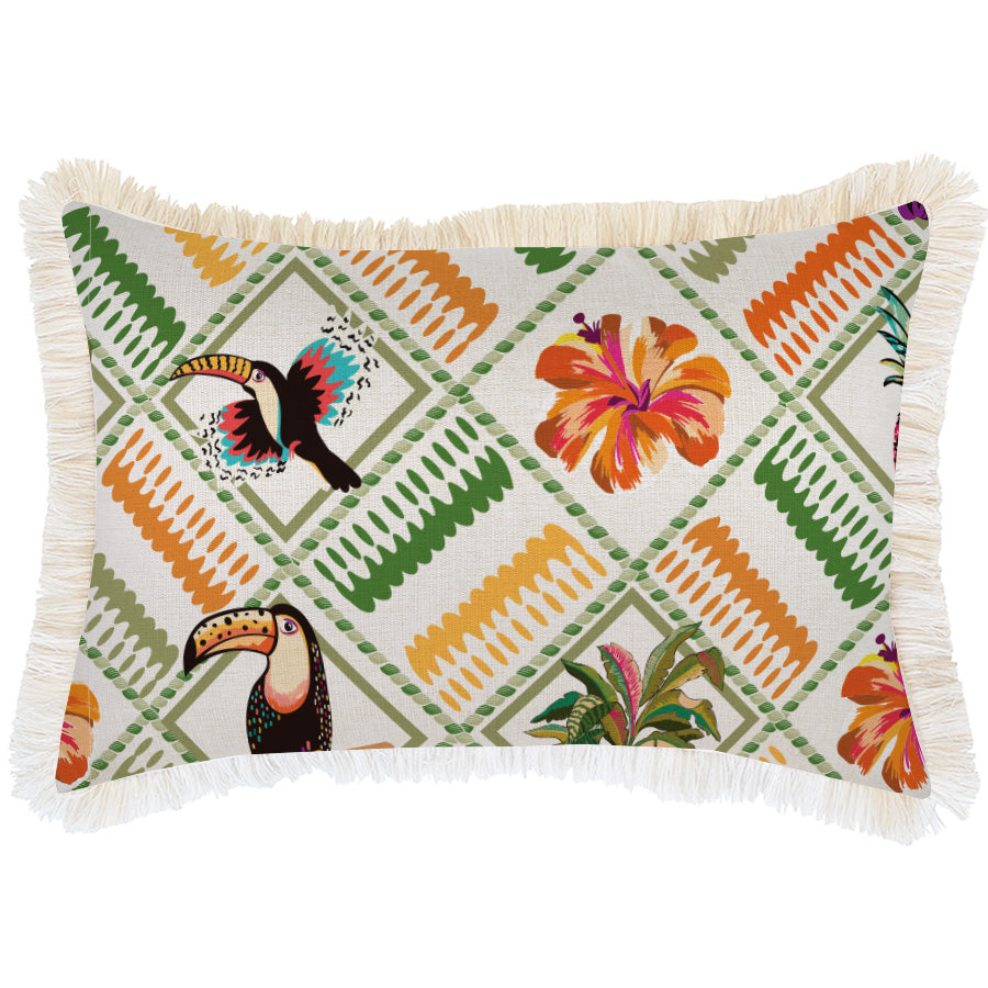 Cushion Cover-Coastal Fringe-Sanctuary-35cm x 50cm