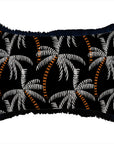 Cushion Cover-Coastal Fringe Black-Tavarua-35cm x 50cm
