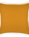 Cushion Cover-Coastal Fringe-Solid Honey-45cm x 45cm