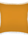 Cushion Cover-Coastal Fringe-Solid Honey-60cm x 60cm