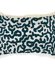 Cushion Cover-Coastal Fringe-Earth Teal-35cm x 50cm