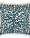 Cushion Cover-Coastal Fringe-Earth Teal-60cm x 60cm