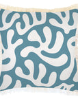Cushion Cover-Coastal Fringe-Coral Sea Blue-45cm x 45cm