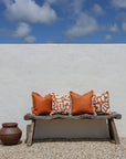 Cushion Cover-Coastal Fringe-Solid Terracotta-45cm x 45cm