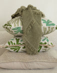 Cushion Cover-Coastal Fringe-Seaweed-45cm x 45cm