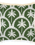 Cushion Cover-Coastal Fringe-Corfu Dark Green-45cm x 45cm