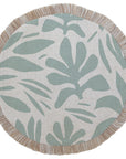 Round Placemat-Coastal Fringe-Tahiti Seafoam-40cm
