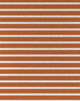 Cushion Cover-Coastal Fringe-Hampton Stripe Burnt Orange-45cm x 45cm