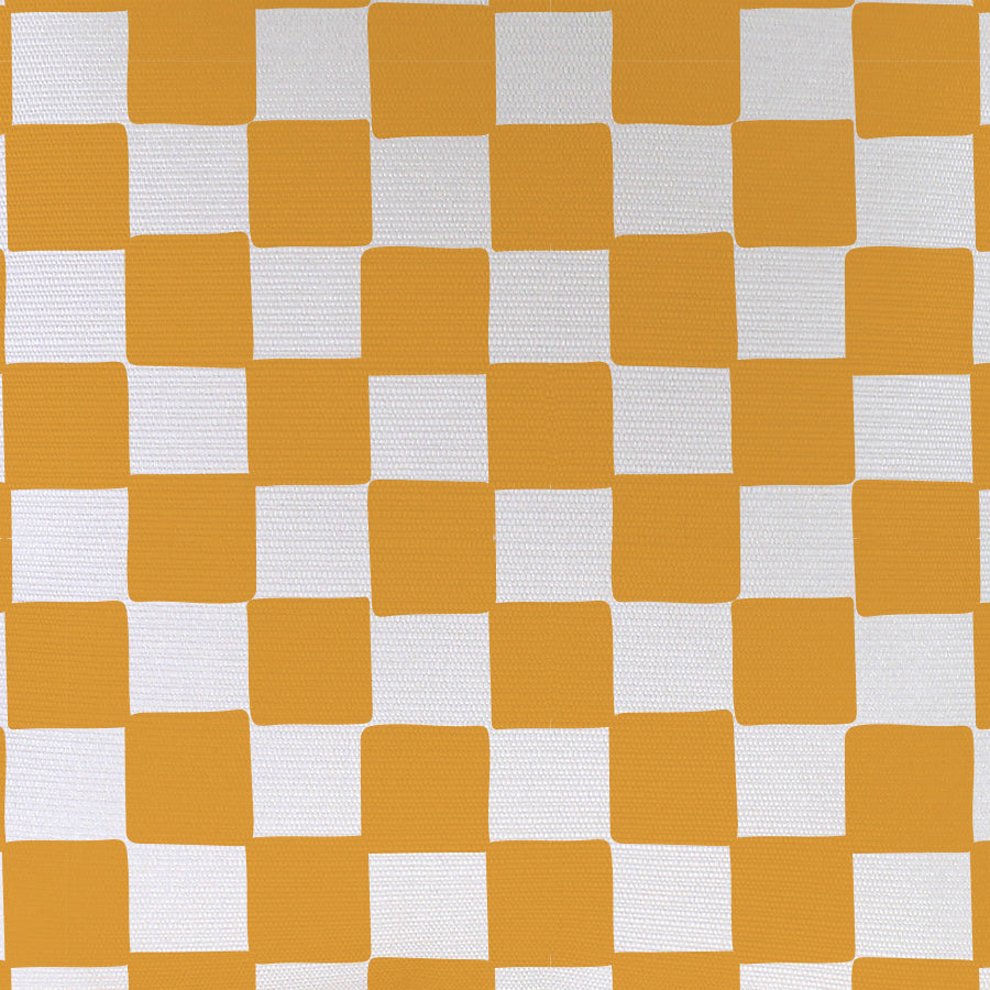 Cushion Cover-Coastal Fringe-Check Yellow White-60cm x 60cm