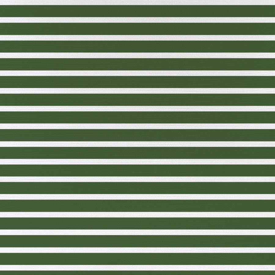 Cushion Cover-With Piping-Hampton Stripe Dark Green White-45cm x 45cm