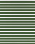 Cushion Cover-Coastal Fringe-Hampton Stripe Dark Green White-60cm x 60cm