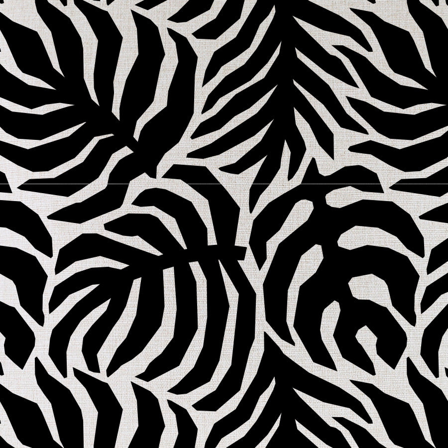 Cushion Cover-Coastal Fringe Black-Casa Palms Black-45cm x 45cm