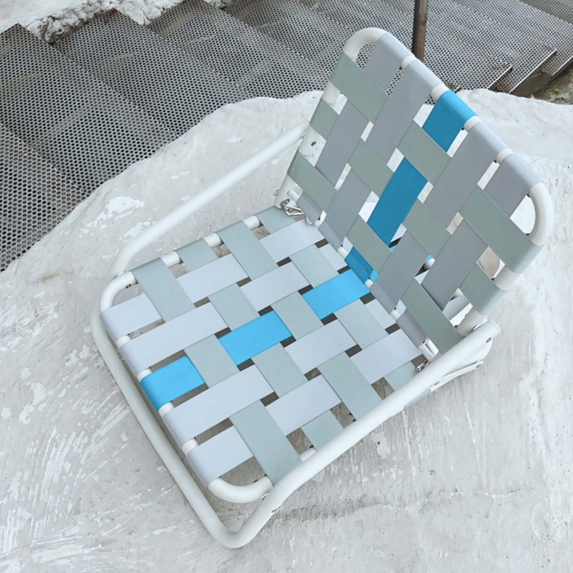 Designer Beach Chair-Blue Grey