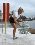 Designer Beach Chair-Blue Grey