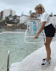Designer Beach Chair-Blue Grey