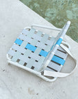 Designer Beach Chair-Blue Grey