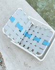 Designer Beach Chair-Blue Grey