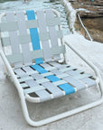 Designer Beach Chair-Blue Grey