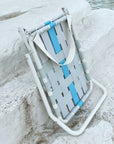 Designer Beach Chair-Blue Grey