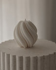 Swirl Candle-Natural-Lime Basil & Citrus
