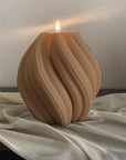 Swirl Candle-Amber-Orange Blossom