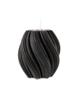 Swirl Candle-Black-Cranberry