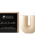 Arch Candle-Natural-Lime, Basil & Citrus