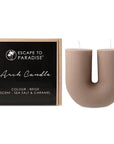 Arch Candle-Beige-Sea Salt & Caramel