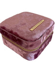 Small Velvet Jewellery Box-Light Pink