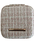 Small Tweed Jewellery Box-Pale Pink
