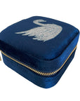 Small Velvet Jewellery Box-Swan