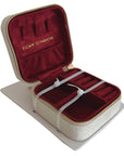 Small Velvet Jewellery Box-Cherry