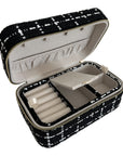 Large Tweed Jewellery Box-Black