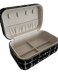 Large Tweed Jewellery Box-Black