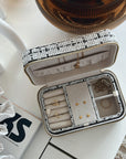 Large Tweed Jewellery Box-Cream