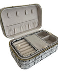 Large Tweed Jewellery Box-Cream