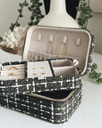 Large Tweed Jewellery Box-Khaki