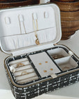 Large Tweed Jewellery Box-Khaki