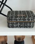 Large Tweed Jewellery Box-Khaki