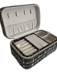 Large Tweed Jewellery Box-Khaki