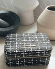 Large Tweed Jewellery Box-Khaki