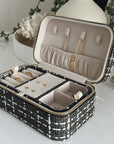 Large Tweed Jewellery Box-Khaki