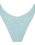 Bandeau Bikini Bottom-Embossed Mint Shells